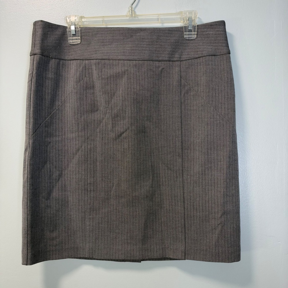 Banana Republic Womens Gray Herringbone Pencil Skirt Fall 2011 311217